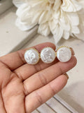 BROCHE Y PEINETA BOLA BLANCO BRO599