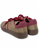 Zapatillas Casual Retro Combinadas de Mujer -Efecto Ante -Suela de Goma CC268