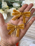 Broche Peine para el Cabello con Lazo de Terciopelo (Varios Colores) Tk-26-bro399