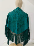 Mantón Flamenco Bordado con Flecos -Mantoncillo de Flamenca -Varios Colores 270034 Tk26