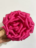 Pinza de pelo con rosa 3D - 11CM DIAMETRO pin699
