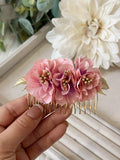 Conjunto Flamenco de Flores – Pendientes y Peineta - FELIZ SHOPPING 