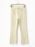 Jeans cropped de tiro alto y pierna acampanada-Varios colores 3873