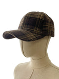 Gorra de Lana a Cuadros Vintage -Vintage Plaid Wool Cap Go899