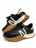 Zapatillas Casual Retro para Mujer con Suela Antideslizante y Diseño Combinado CC235