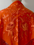 L01-270034 MANTONCILLO BORDADO  NARANJA MANT6999