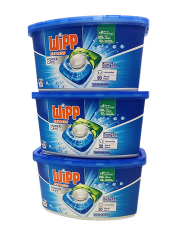 Wipp Express Power Caps (10 cápsulas) *3caja – Limpieza profunda y frescura duradera TK25