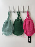 Bolso bombonera de croché calado-Bolso de mano y hombro para feria BO899