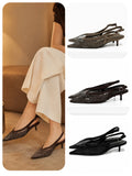 Zapato destalonado de punta fina con rejilla de brillo 9869 - FELIZ SHOPPING 