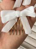 Broche Peine para el Cabello con Lazo de Terciopelo (Varios Colores) Tk-26-bro399