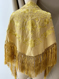 Mantón Flamenco Bordado con Flecos -Mantoncillo de Flamenca -Varios Colores Tk26