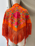 LA-MOD13 MANTONCILLO BORDADO ACAPULCO NARANJA MANT6999