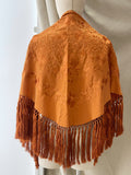Mantón Flamenco Bordado con Flecos -Mantoncillo de Flamenca -Varios Colores Tk26