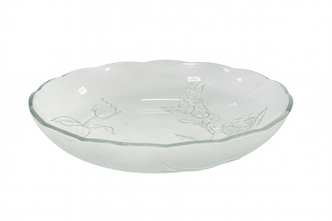 Prato de Vidro com Flor 30CM – SK Kitchen tk25