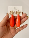 Pendientes artesanales de cuentas de colores – Diseño exclusivo zpen899