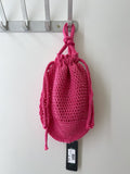 Bolso bombonera de croché calado-Bolso de mano y hombro para feria BO899