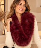 Cuello de Pelo Sintético para Mujer -Con Pinza y Gancho  270026