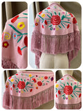 MANTON FLAMENCO BORDADO MEDIANA PARA ADULTOS Y NIÑAS  - 270060 - FELIZ SHOPPING 