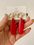 Pendientes artesanales de cuentas de colores – Diseño exclusivo zpen899