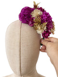 Corona de Flore Flamenca para nina Hecha a Mano con Flores de Tela TK-26-f14 - FELIZ SHOPPING 