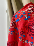 LB MANTONCILLO BORDADO ROJO  MANT7999