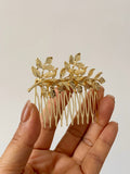 Peineta Dorada con Hojas -Accesorio Flamenco Elegante BRO599