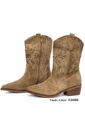 Botas cowboy para mujer de punta afilada con tacón