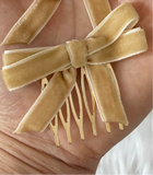 Broche Peine para el Cabello con Lazo de Terciopelo (Varios Colores) Tk-26-bro399