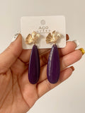 Pendientes artesanales de cuentas de colores – Diseño exclusivo zpen899