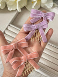 Peineta broche lazo terciopelo bro399 - FELIZ SHOPPING 