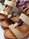 Sandalias de Tacón Ancho con Plataforma para Mujer KA-94