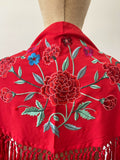 MANTON FLAMENCO BORDADO MEDIANA PARA ADULTOS Y NIÑAS - 27006 ROJO - FELIZ SHOPPING 