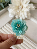 Conjunto Flamenco de Flores – Pendientes y Peineta - FELIZ SHOPPING 