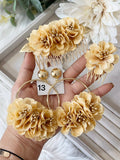Conjunto Flamenco de Flores – Pendientes y Peineta - FELIZ SHOPPING 