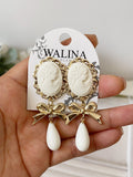 PENDIENTES FLAMENCA PERLA  PEN899