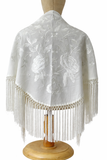 Mantón Flamenco Bordado con Flecos -Mantoncillo de Flamenca -Varios Colores 270034 Tk26