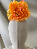 FLOR FLAMENCA GRANDE PEONÍA MAXI 17CM DIÁMETRO  FLO699 - FELIZ SHOPPING 