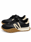 Zapatillas Casual Retro para Mujer con Suela Antideslizante y Diseño Combinado CC235
