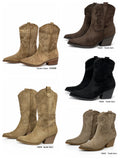 Botas cowboy para mujer de punta afilada con tacón