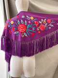 MANTON FLAMENCO BORDADO MEDIANA PARA ADULTOS Y NIÑAS - 270060 MORAO