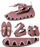 Bailarinas de crochet estilo bohemio con cordones N5810 n5830 - FELIZ SHOPPING 