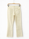 Jeans cropped de tiro alto y pierna acampanada-Varios colores 3873