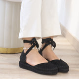 Esparto planas con cintas -Cómodas y versátiles para verano 9018 6018