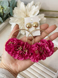 Conjunto Flamenco de Flores – Pendientes y Peineta - FELIZ SHOPPING 