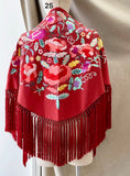 MANTONCILLO FLAMENCO BORDADO - 270039 ROJO - FELIZ SHOPPING 