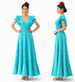 TRAJE de Lunares con Volantes-Elegante y Estilizado 15762