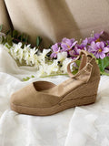 Esparto de cuña de esparto para mujer -Cómodos y elegantes 6006 - FELIZ SHOPPING 