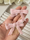 Broche Peine para el Cabello con Lazo de Terciopelo (Varios Colores) Tk-26-bro399