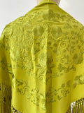L01-270021 MANTON BORDADO FLRCO CORTO VERDE LIMON