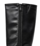 Botas Altas de Mujer con Plataforma y Tacón Ancho – Caña Alta y Cremallera Lateral 186MB